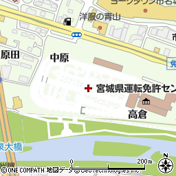 宮城県仙台市泉区市名坂高倉周辺の地図