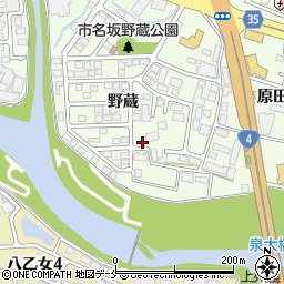 宮城県仙台市泉区市名坂野蔵50-60周辺の地図