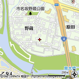 宮城県仙台市泉区市名坂野蔵43周辺の地図