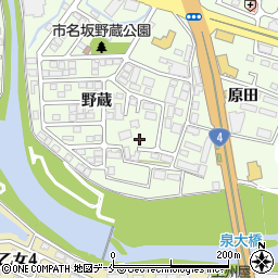 宮城県仙台市泉区市名坂野蔵43-2周辺の地図