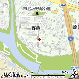 宮城県仙台市泉区市名坂野蔵50-59周辺の地図