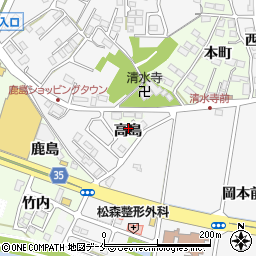 宮城県仙台市泉区市名坂高島周辺の地図