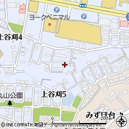 宮城県仙台市泉区上谷刈周辺の地図