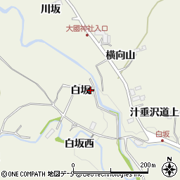 宮城県仙台市青葉区芋沢白坂周辺の地図