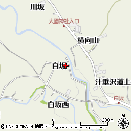 宮城県仙台市青葉区芋沢（白坂）周辺の地図