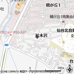 松木沢北公園周辺の地図