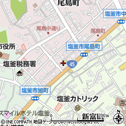ファミリーマート塩釜尾島町店周辺の地図