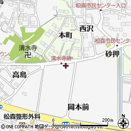 宮城県仙台市泉区松森岡本前周辺の地図