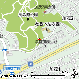 長命館公園トイレ周辺の地図