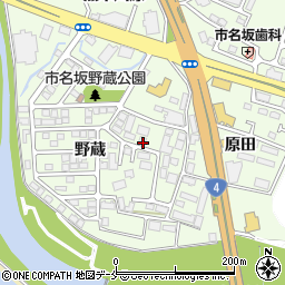 宮城県仙台市泉区市名坂野蔵周辺の地図