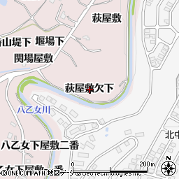 宮城県仙台市泉区実沢萩屋敷欠下周辺の地図