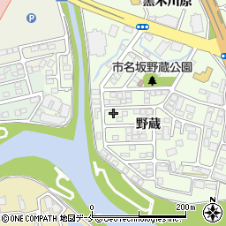 宮城県仙台市泉区市名坂野蔵50-82周辺の地図