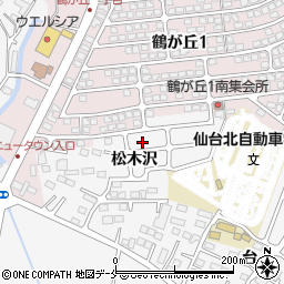 宮城県仙台市泉区松森松木沢周辺の地図