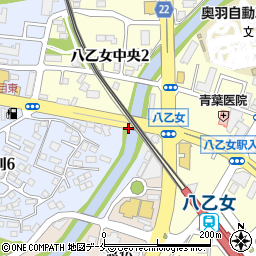 八乙女駅入口周辺の地図
