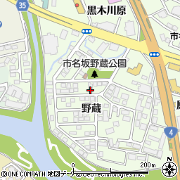 セジュール市名坂周辺の地図