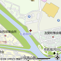 市名坂さくら公園周辺の地図