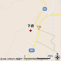 宮城県仙台市青葉区大倉下倉周辺の地図