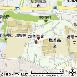 宮城県塩竈市泉ケ岡6-3周辺の地図