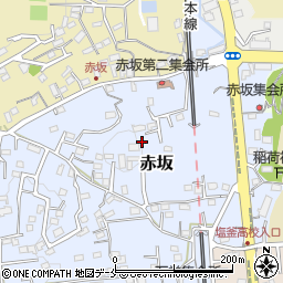 宮城県塩竈市赤坂周辺の地図