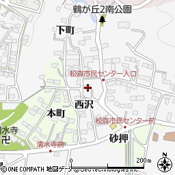 宮城県仙台市泉区松森西沢27周辺の地図