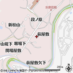 宮城県仙台市泉区実沢萩屋敷周辺の地図