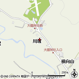 宮城県仙台市青葉区芋沢川坂周辺の地図