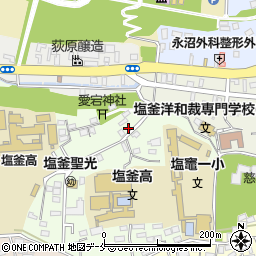 宮城県塩竈市泉ケ岡9-6周辺の地図
