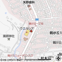 ローソン仙台鶴が丘一丁目店周辺の地図