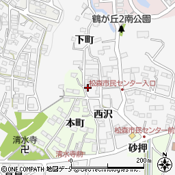 宮城県仙台市泉区松森西沢23周辺の地図