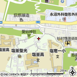 宮城県塩竈市泉ケ岡9-4周辺の地図