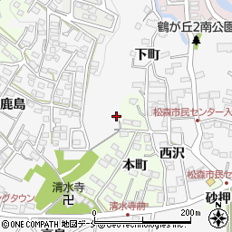 宮城県仙台市泉区松森下町1周辺の地図