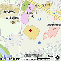 カーチス　メガ仙台周辺の地図
