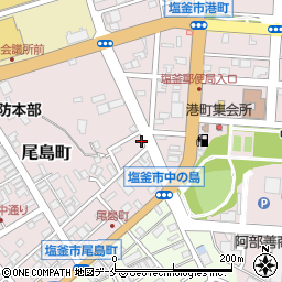 宮城県塩竈市尾島町25-11周辺の地図