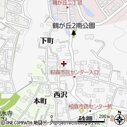 宮城県仙台市泉区松森下町8-1周辺の地図