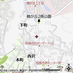 宮城県仙台市泉区松森下町8周辺の地図