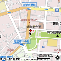 塩釜警察署尾島町交番周辺の地図