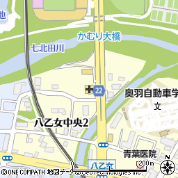 ステーキ宮仙台八乙女店周辺の地図
