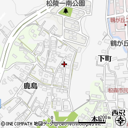 宮城県仙台市泉区松森鹿島周辺の地図