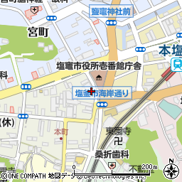 有限会社梅花堂　本町売店周辺の地図