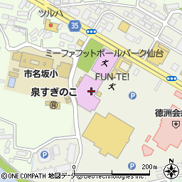 ジョイフィット仙台泉周辺の地図