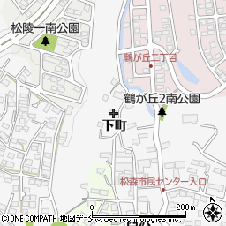 宮城県仙台市泉区松森下町24周辺の地図