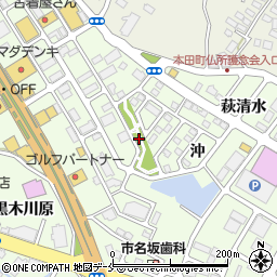 市名坂楢町公園周辺の地図