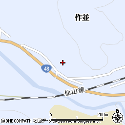 宮城県仙台市青葉区作並滝ノ上周辺の地図