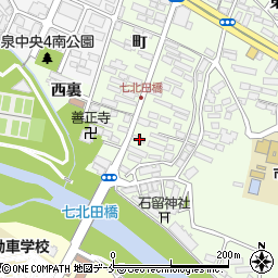 宮城県仙台市泉区市名坂町93周辺の地図