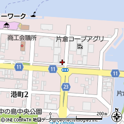 塩釜倉庫株式会社　本社業務部・運輸部周辺の地図