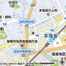 北日本銀行塩釜支店周辺の地図