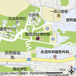 鹽竈神社博物館周辺の地図