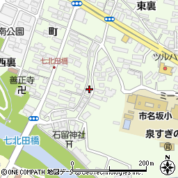 宮城県仙台市泉区市名坂石止54周辺の地図