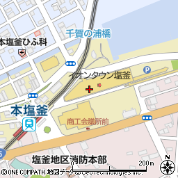 鐘崎かまぼこザ・ビック塩釜店周辺の地図