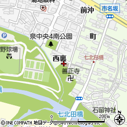 市名坂会館周辺の地図